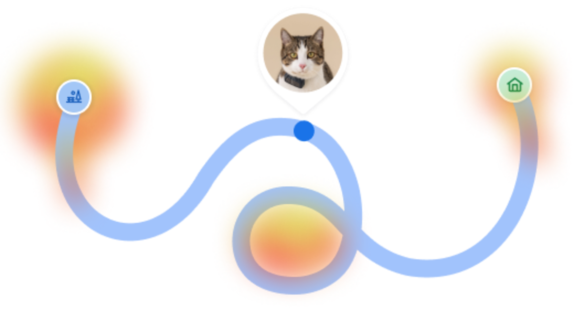 Kaart met witte straten